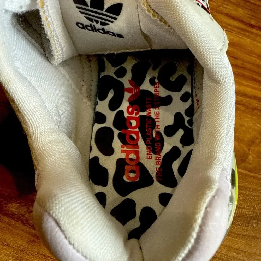 Adidas Womens ZX Wavian GW0517 White Running Shoes Sneakers Size‎ 8 EXCELLENT